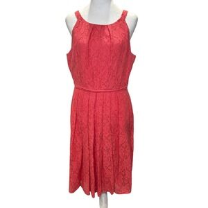 Tahari Coral Lace Mini Dress